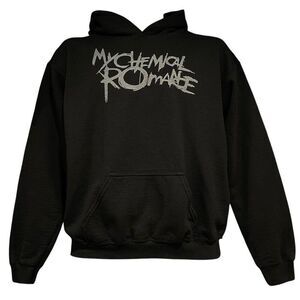 MCR My Chemical Romance Black & Gray Grey Logo Hoodie Youth XL